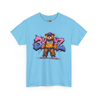 Teddy Drip Unisex Tee in Pink and Purple