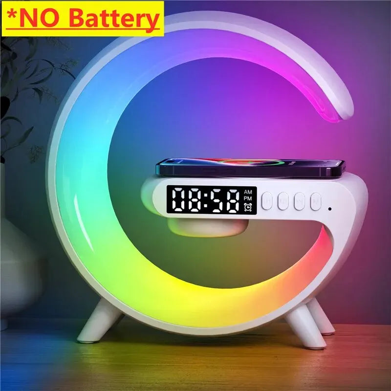 Ultimate Smart Charging Station with RGB Mood Lighting & Bluetooth Speaker | All-in-One Desk Essential