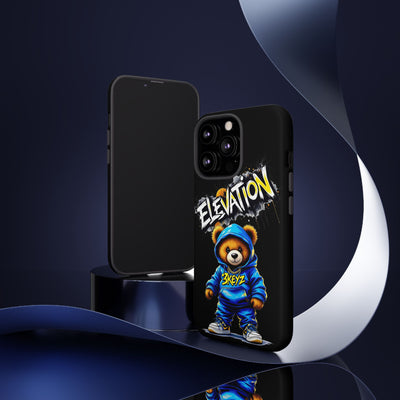 Elevated street drip Bear Black Phone Case - Tough and Trendy Design