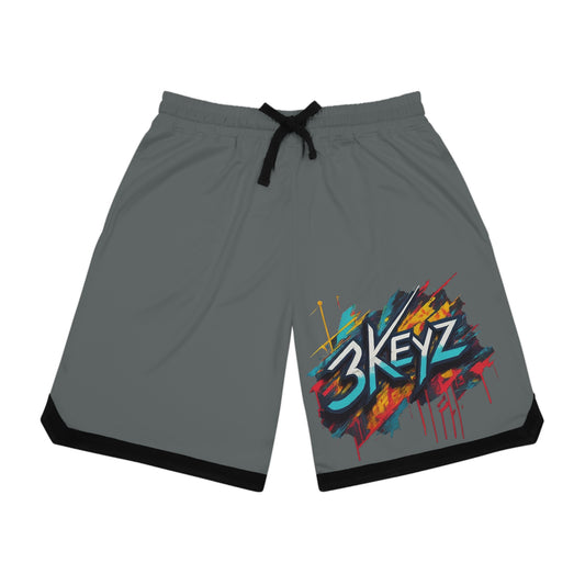 Basketball Shorts - 3keyz Straight Drop Drip Design