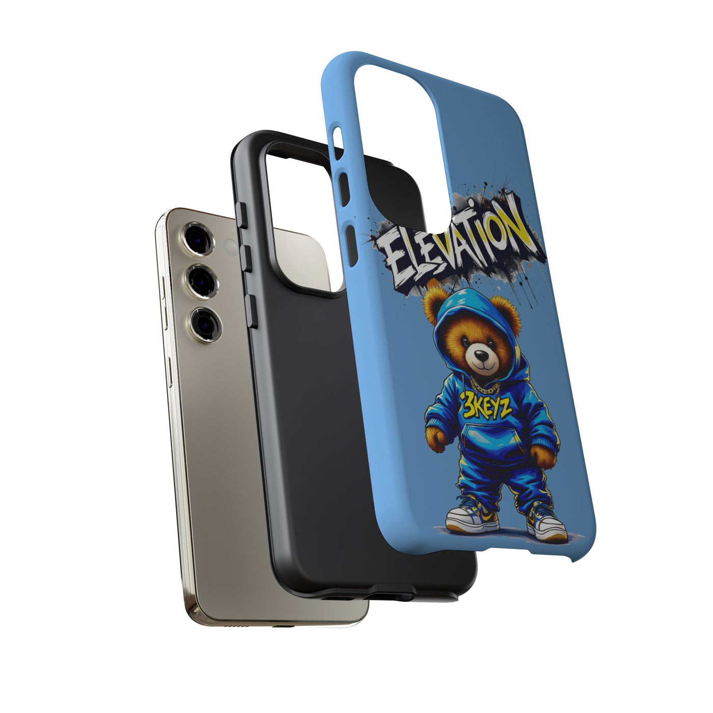 Elevated street drip Bear Phone Case - Tough and Trendy Design