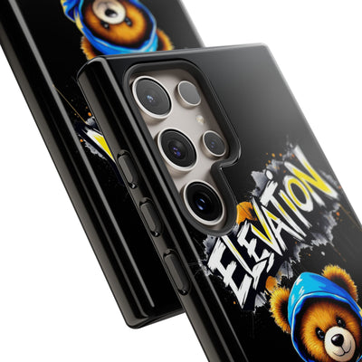 Elevated street drip Bear Black Phone Case - Tough and Trendy Design