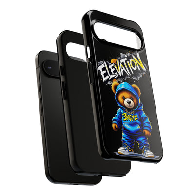 Elevated street drip Bear Black Phone Case - Tough and Trendy Design