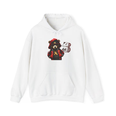 Unisex Hooded Sweatshirt 3keyz OG Teddy Drip Design Red/Black