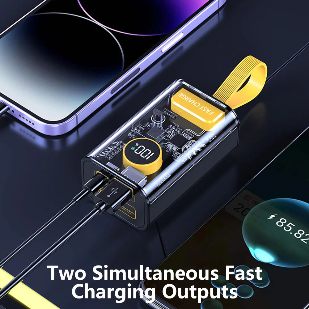 Custom Power Pro DIY Bank | PD 22.5W Fast-Charge Battery Case with Digital Display