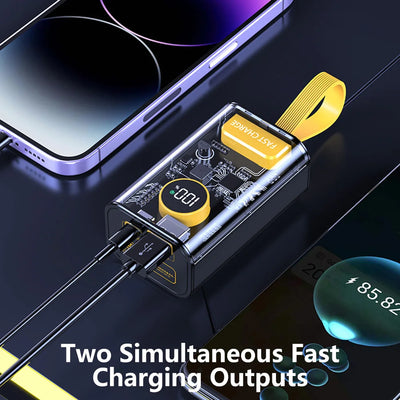 Custom Power Pro DIY Bank | PD 22.5W Fast-Charge Battery Case with Digital Display