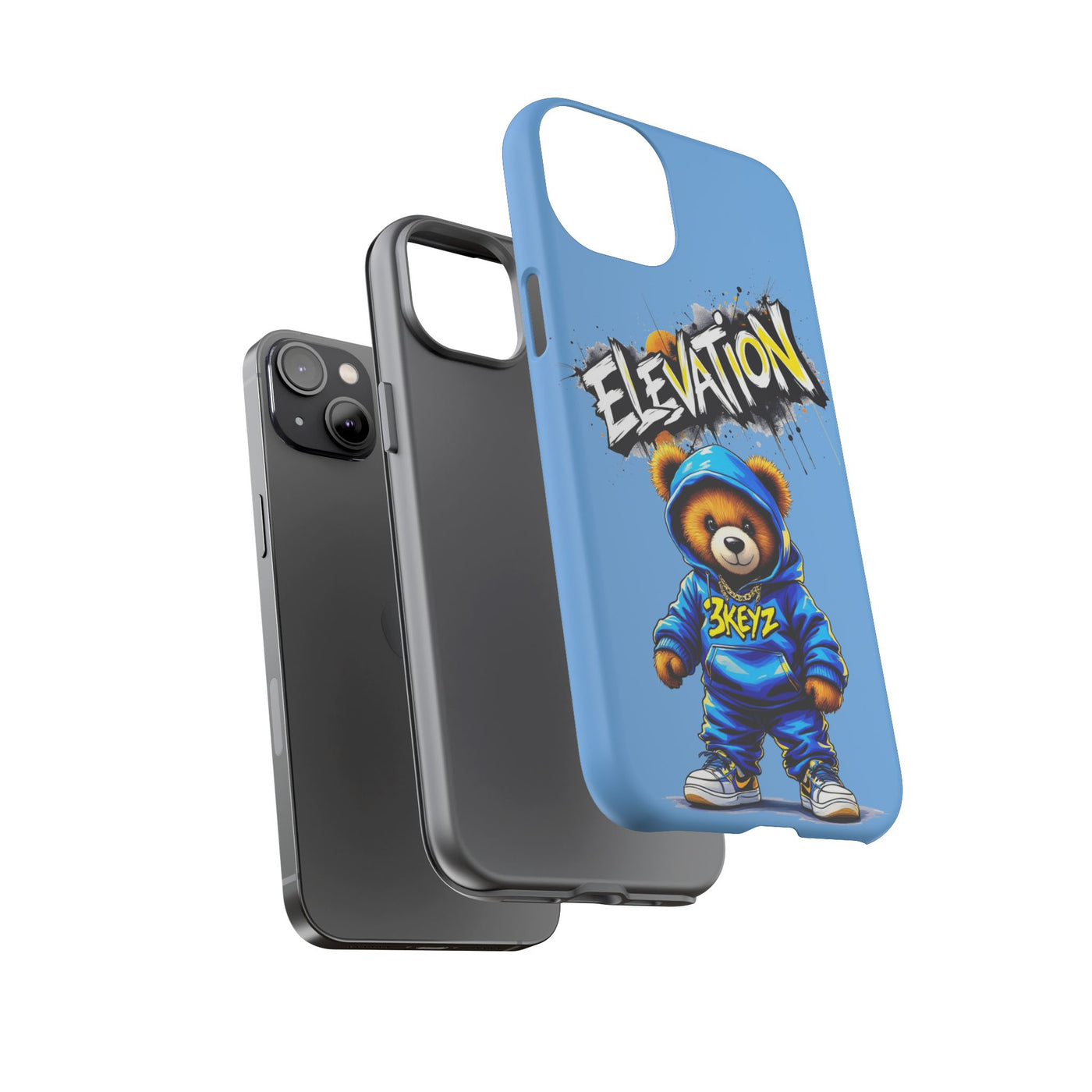 Elevated street drip Bear Phone Case - Tough and Trendy Design