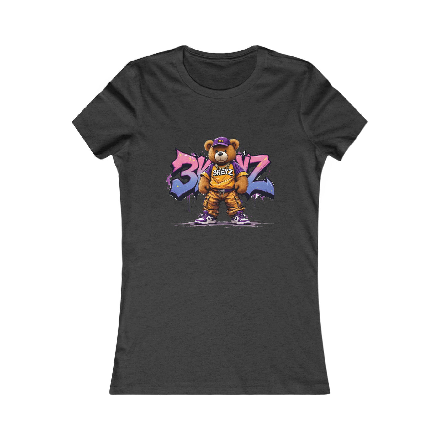 Graffiti Bear Women's Favorite Tee | Urban Style, Casual Fashion, Streetwear Tee, Fun Graphic Shirt, Gift for Trendsetters