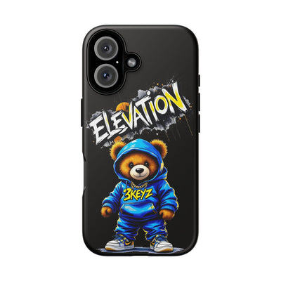 Elevated street drip Bear Black Phone Case - Tough and Trendy Design