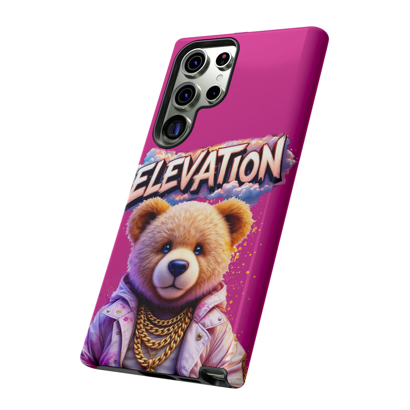 Elevated street drip Bear Pink Phone Case - Tough and Trendy Design