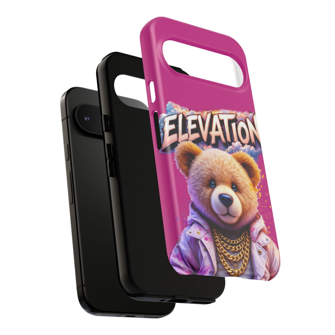 Elevated street drip Bear Pink Phone Case - Tough and Trendy Design