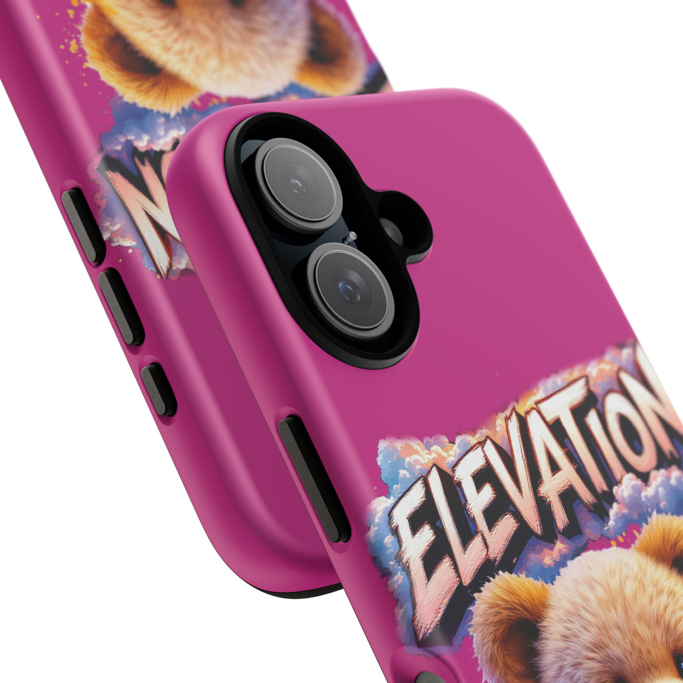 Elevated street drip Bear Pink Phone Case - Tough and Trendy Design