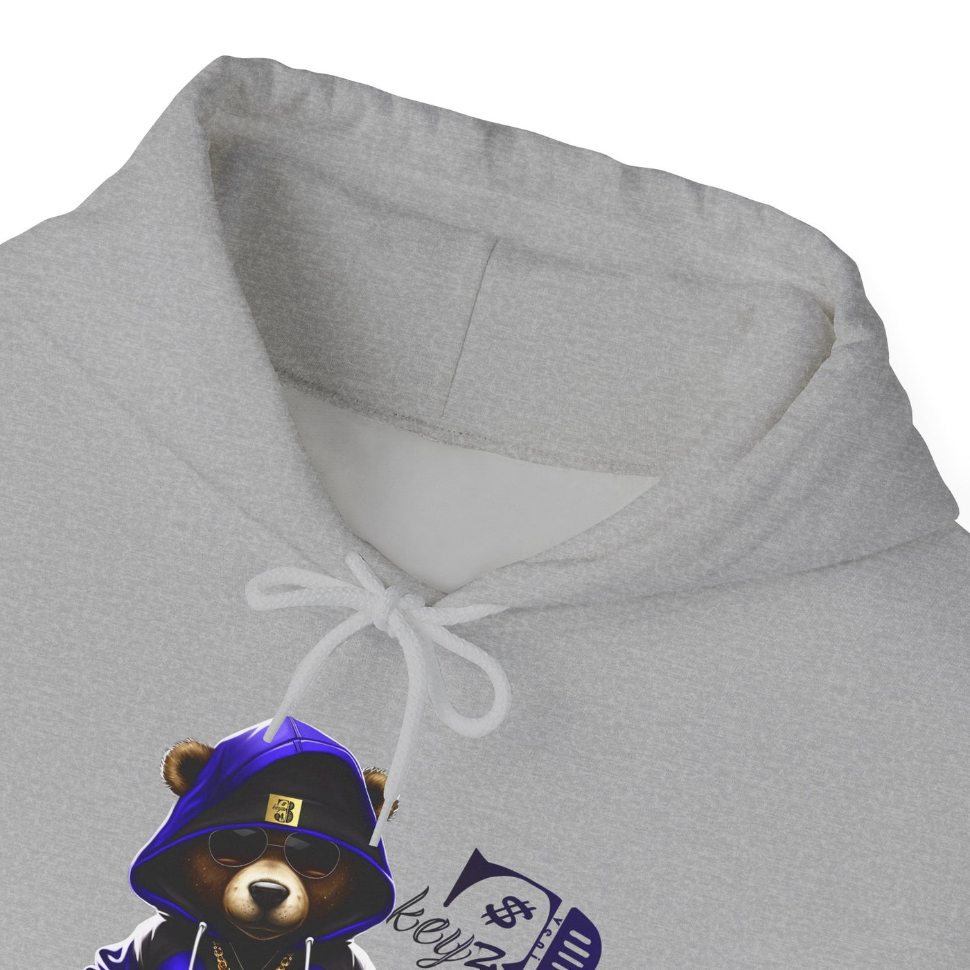 Unisex Hooded Sweatshirt 3keyz OG Teddy Drip Design Blue