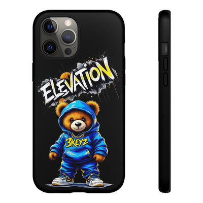 Elevated street drip Bear Black Phone Case - Tough and Trendy Design