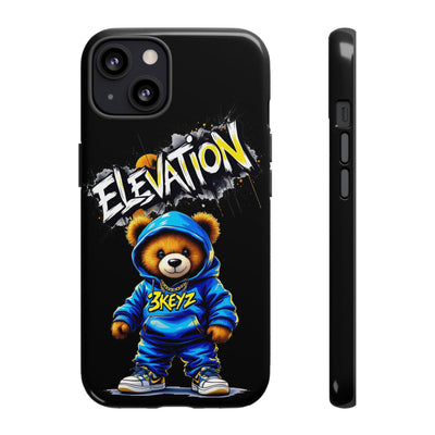 Elevated street drip Bear Black Phone Case - Tough and Trendy Design