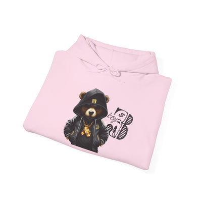 Unisex Hooded Sweatshirt 3keyz OG Teddy Drip Design Grey