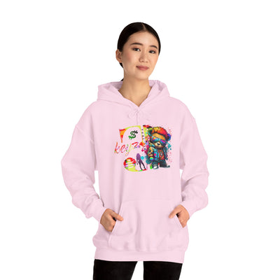 Unisex Hooded Sweatshirt 3keyz OG Teddy Drip Design Paint Splatter