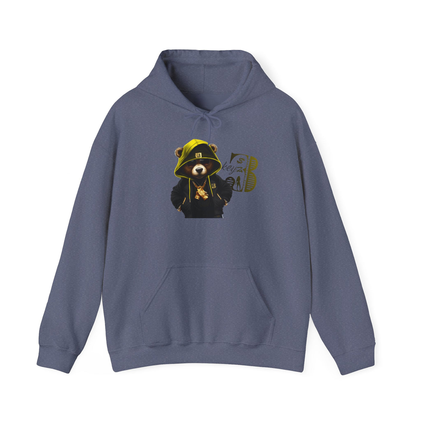 Unisex Hooded Sweatshirt 3keyz OG Teddy Drip Design Yellow