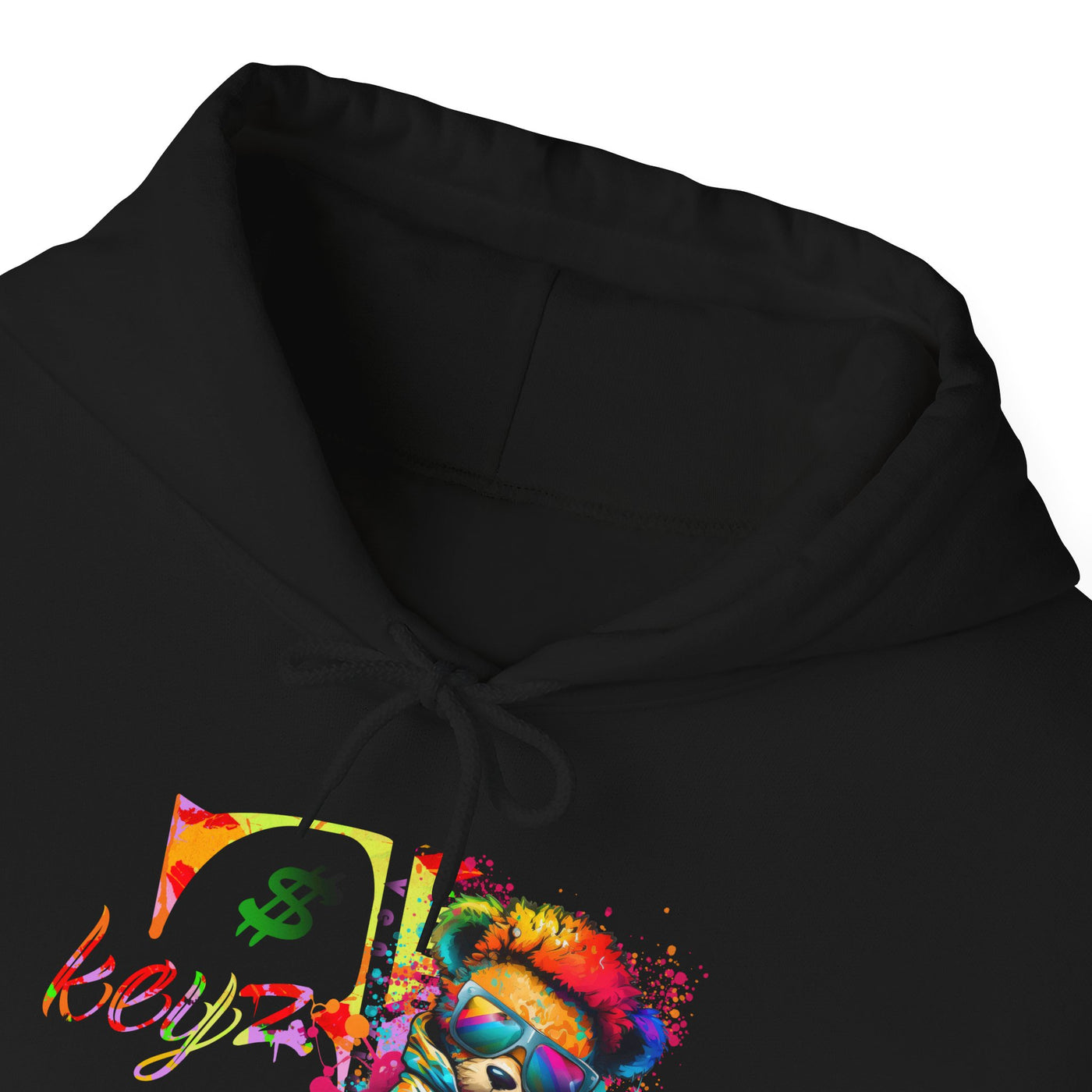 Unisex Hooded Sweatshirt 3keyz OG Teddy Drip Design Paint Splatter
