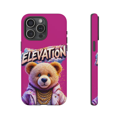 Elevated street drip Bear Pink Phone Case - Tough and Trendy Design