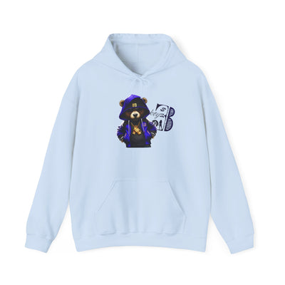 Unisex Hooded Sweatshirt 3keyz OG Teddy Drip Design Blue