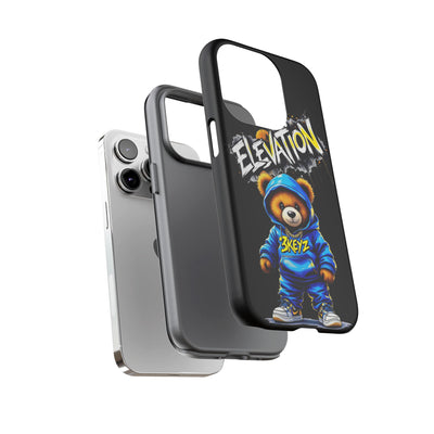 Elevated street drip Bear Black Phone Case - Tough and Trendy Design