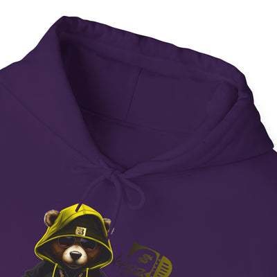Unisex Hooded Sweatshirt 3keyz OG Teddy Drip Design Yellow