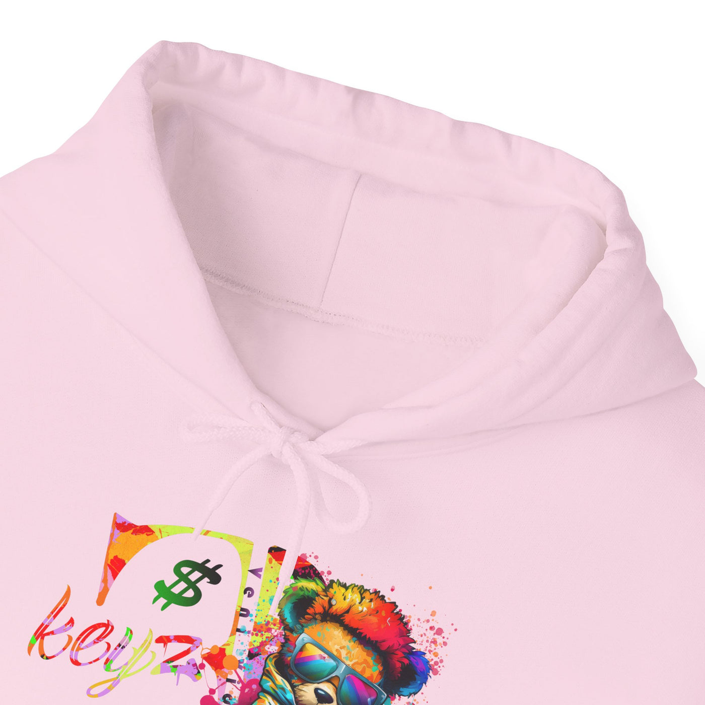 Unisex Hooded Sweatshirt 3keyz OG Teddy Drip Design Paint Splatter