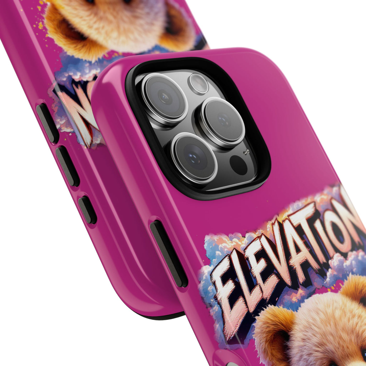 Elevated street drip Bear Pink Phone Case - Tough and Trendy Design