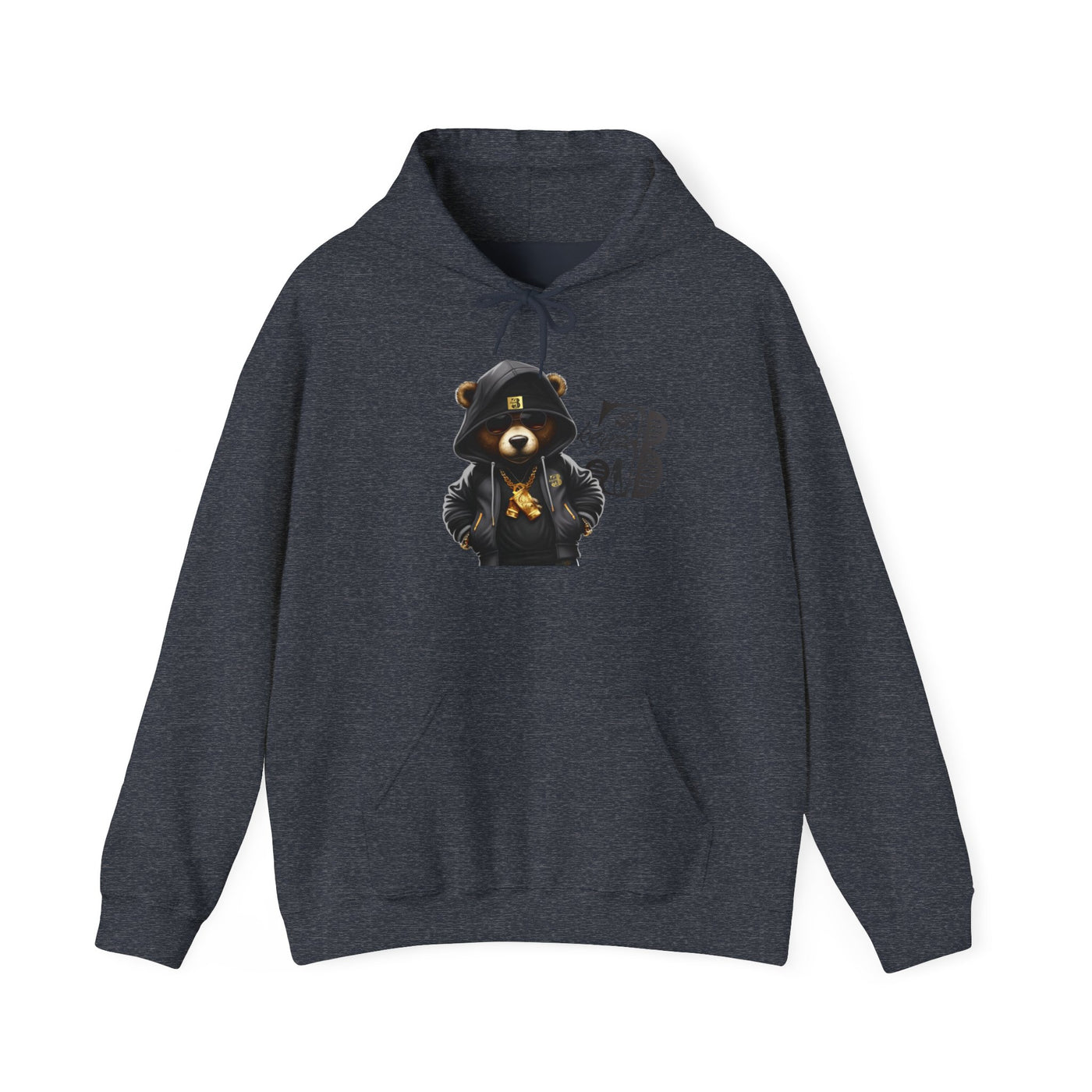 Unisex Hooded Sweatshirt 3keyz OG Teddy Drip Design Grey