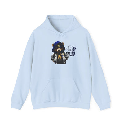 Unisex Hooded Sweatshirt 3keyz OG Teddy Drip Design Blue/Grey
