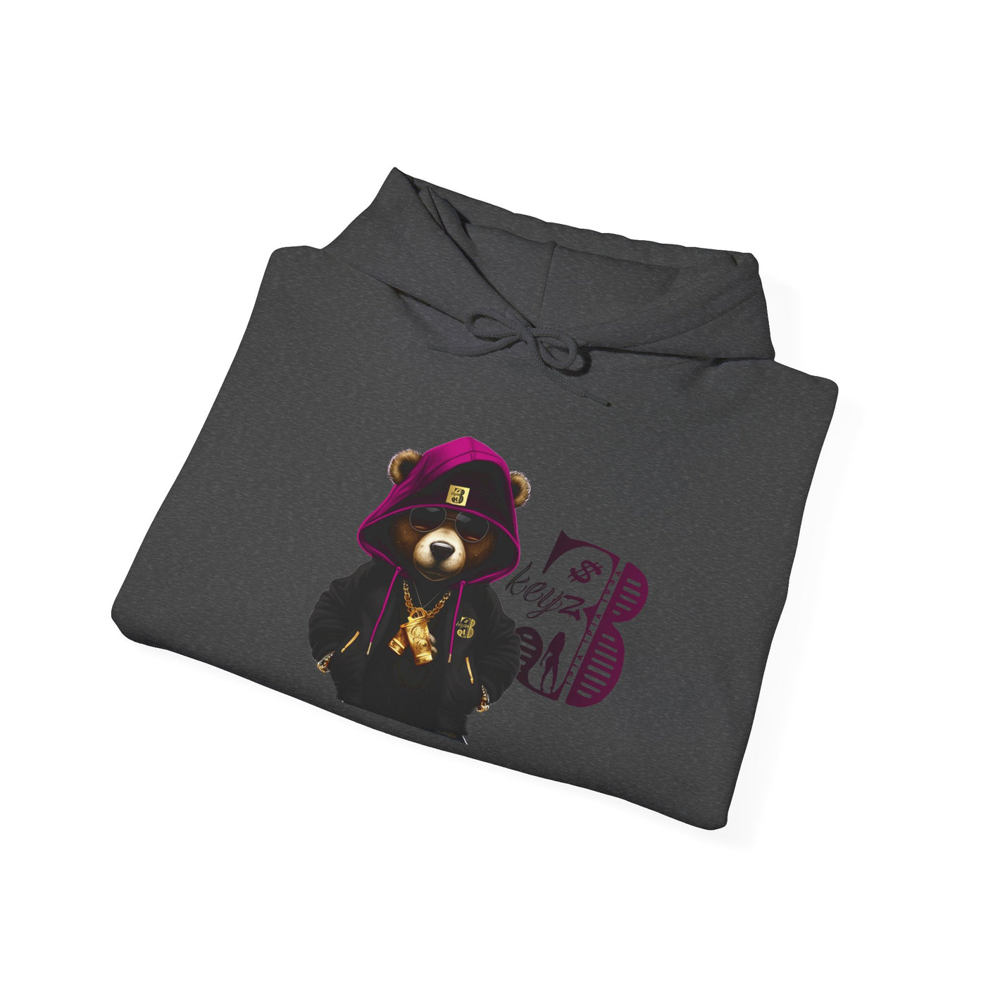 Unisex Hooded Sweatshirt 3keyz OG Teddy Drip Design Purple