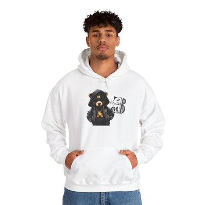 Unisex Hooded Sweatshirt 3keyz OG Teddy Drip Design Grey