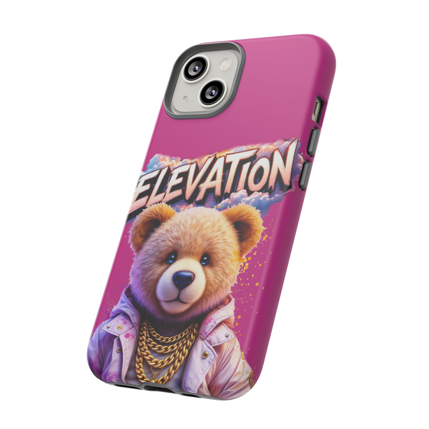 Elevated street drip Bear Pink Phone Case - Tough and Trendy Design