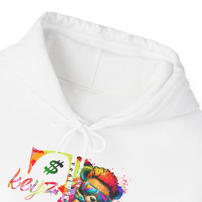Unisex Hooded Sweatshirt 3keyz OG Teddy Drip Design Paint Splatter