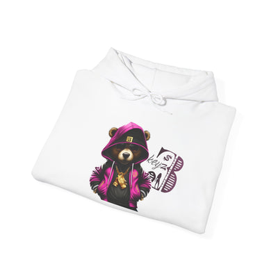Unisex Hooded Sweatshirt 3keyz OG Teddy Drip Design Pinky