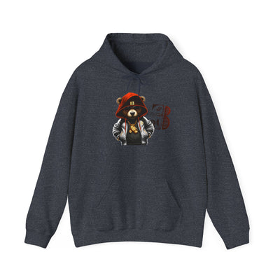 Unisex Hooded Sweatshirt 3keyz OG Teddy Drip Design Orange/White