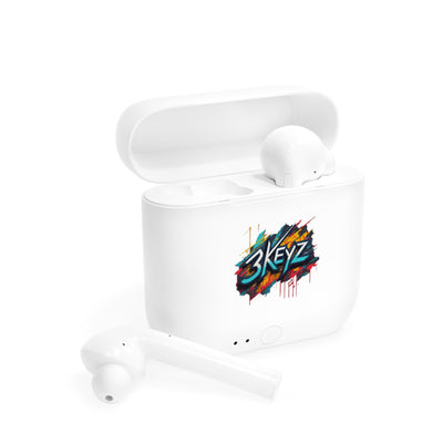 3KEYZ Wireless Earbuds - Colorful Graffiti Style Bluetooth Headphones
