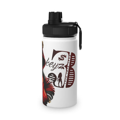 3keyz Cool Bear Red Stainless Steel Water Bottle with Sports Lid