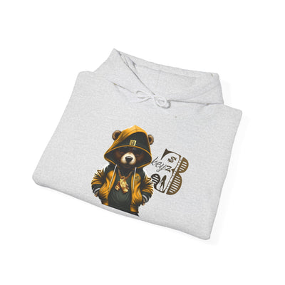 Unisex Hooded Sweatshirt 3keyz OG Teddy Drip Design Gold