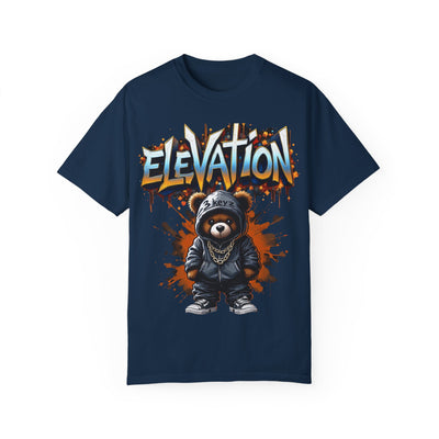 Street Drip T-shirt - Elevation Teddy Drip Orange Fierce