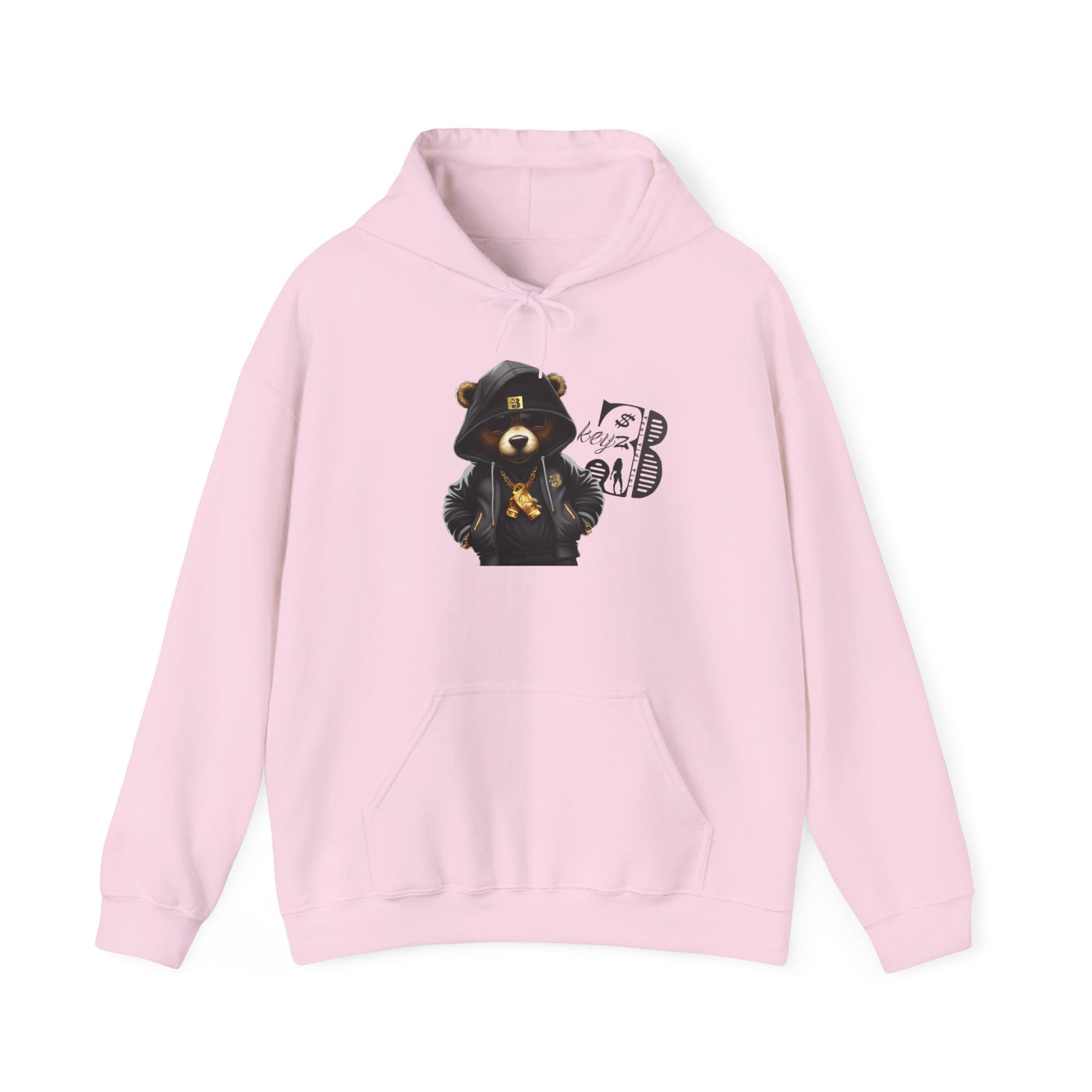 Unisex Hooded Sweatshirt 3keyz OG Teddy Drip Design Grey
