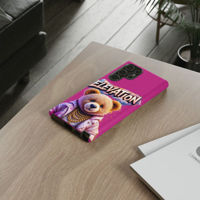 Elevated street drip Bear Pink Phone Case - Tough and Trendy Design