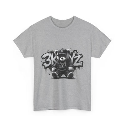 T-Shirt - 3keyz Teddy Drip B/W Unisex Heavy Cotton Tee