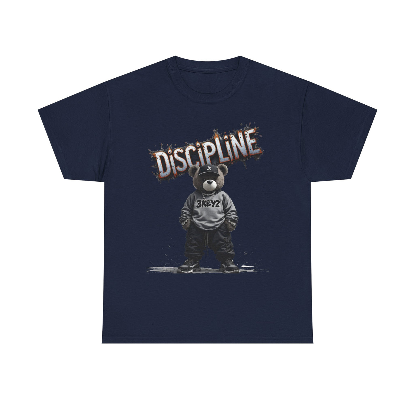 T-Shirt - Discipline Teddy Drip Design - Unisex Heavy Cotton Tee
