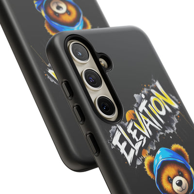 Elevated street drip Bear Black Phone Case - Tough and Trendy Design