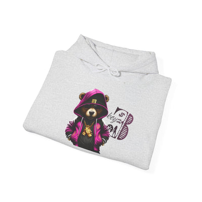 Unisex Hooded Sweatshirt 3keyz OG Teddy Drip Design Pinky