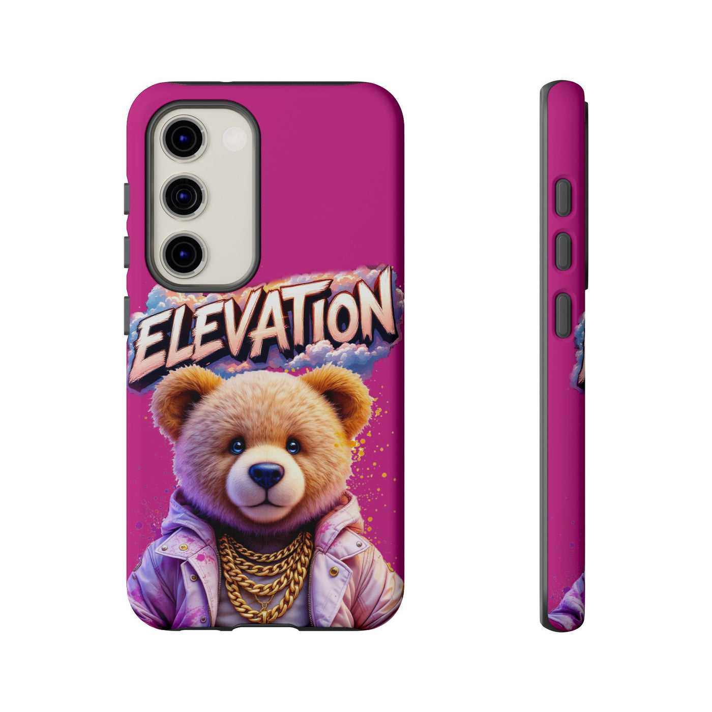 Elevated street drip Bear Pink Phone Case - Tough and Trendy Design