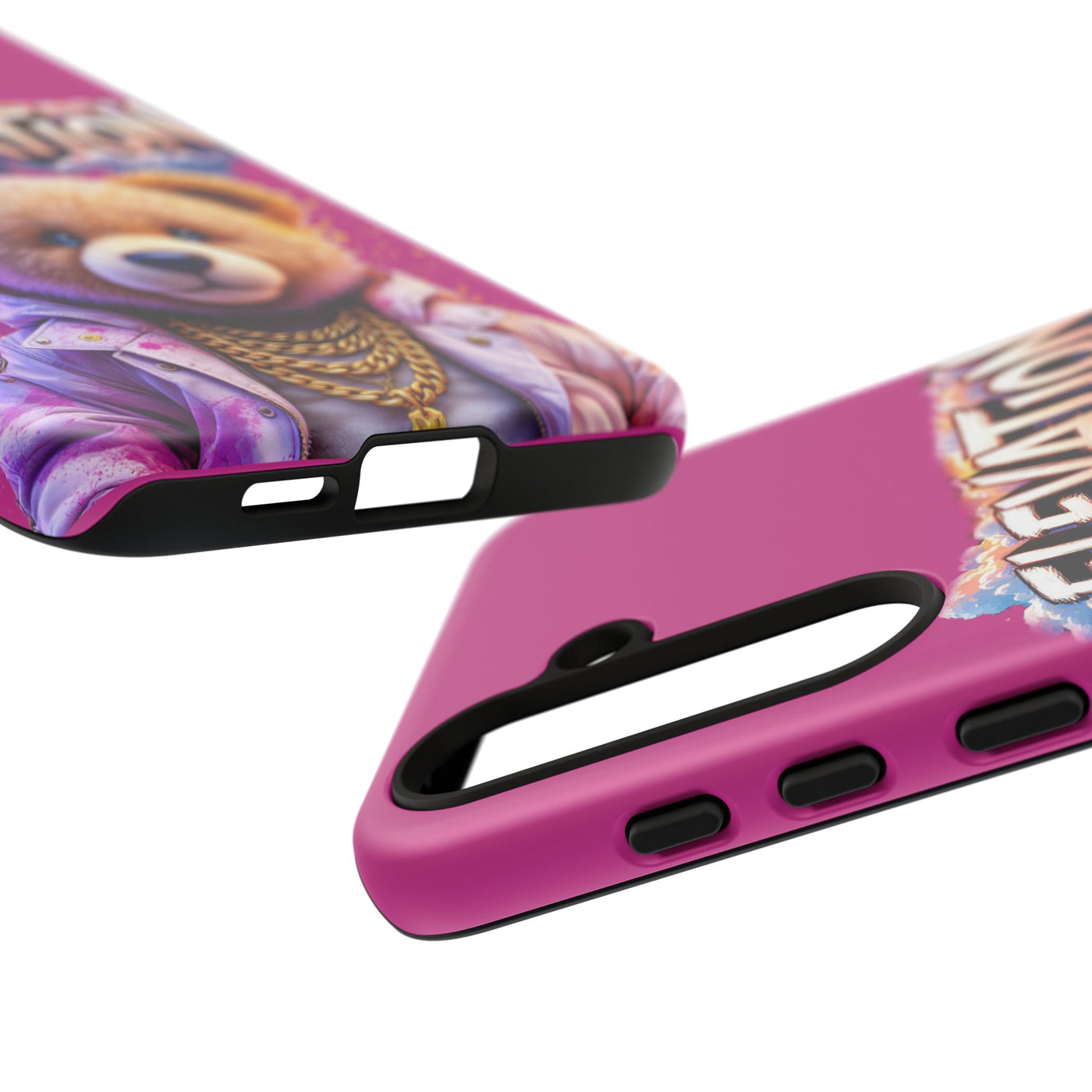 Elevated street drip Bear Pink Phone Case - Tough and Trendy Design