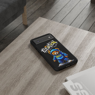 Elevated street drip Bear Black Phone Case - Tough and Trendy Design